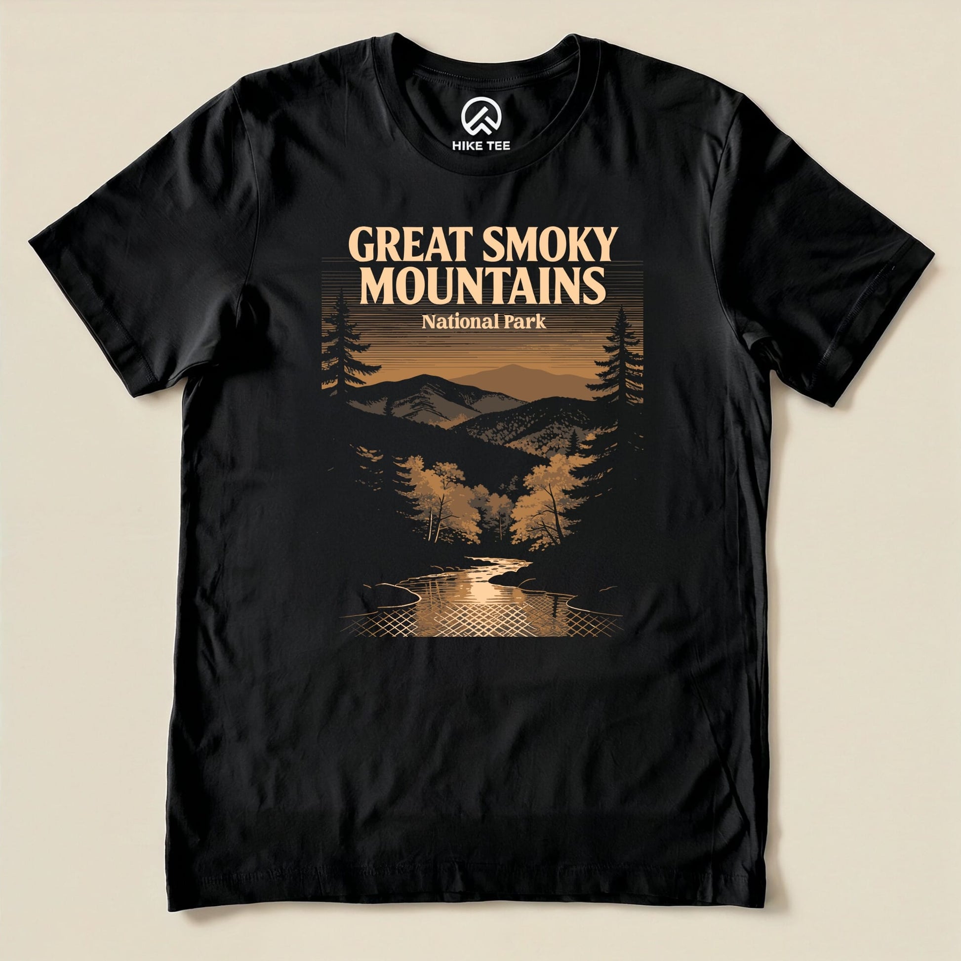 Hike Tee T-Shirt Black / S Great Smoky Mountains Vintage Shirt