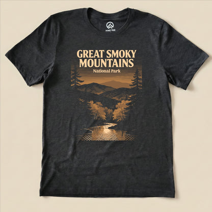 Hike Tee T-Shirt Dark Grey Heather / S Great Smoky Mountains Vintage Shirt