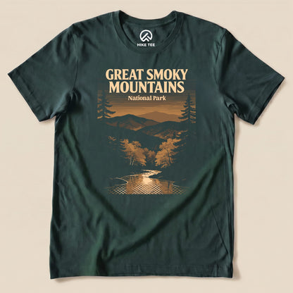 Hike Tee T-Shirt Forest / S Great Smoky Mountains Vintage Shirt