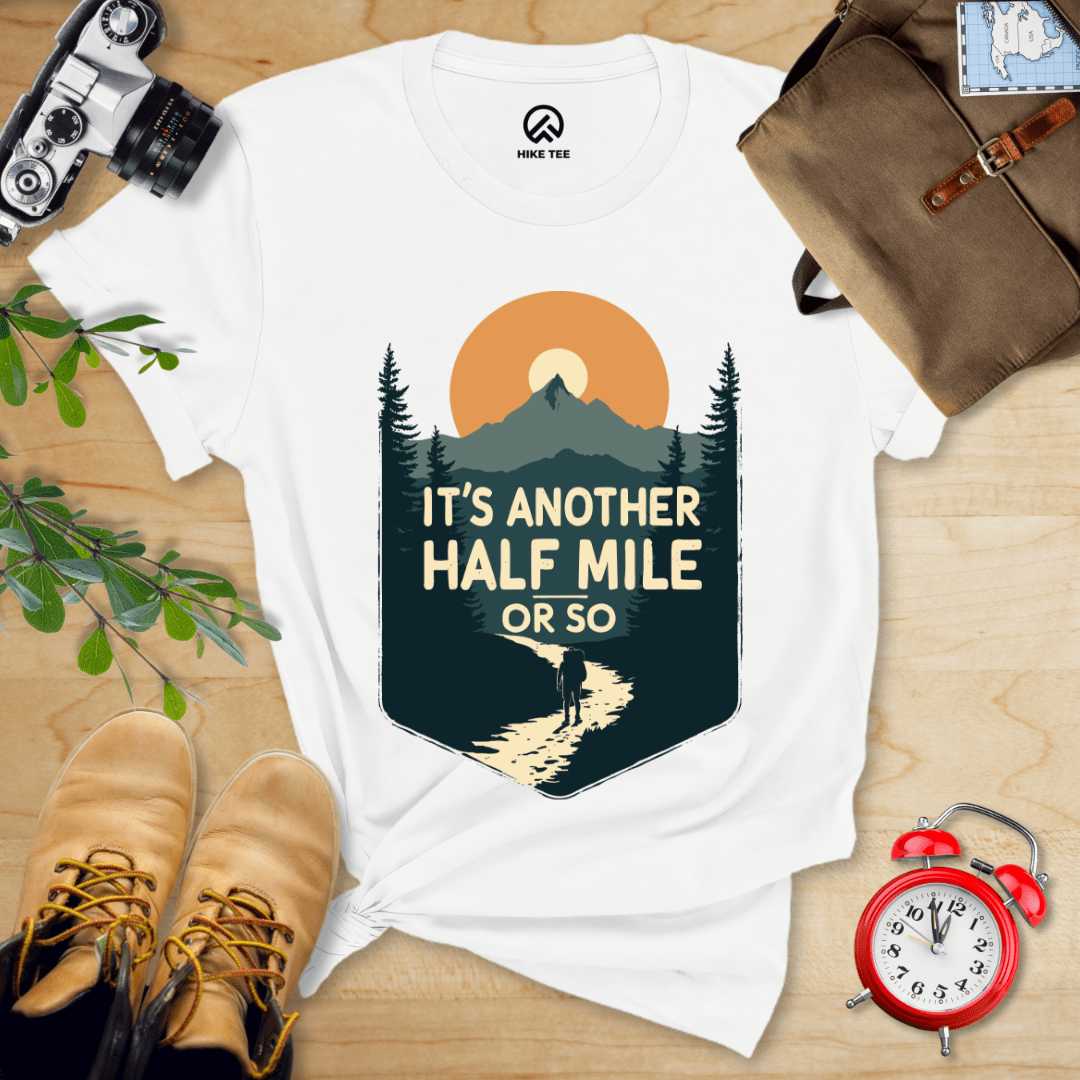 Hike Tee T-Shirt White / S Half Mile Shirt