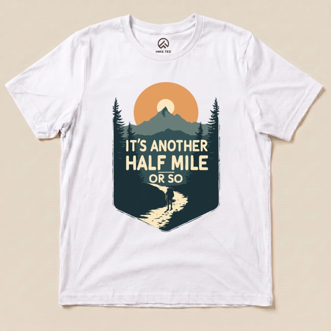 Hike Tee T-Shirt White / S Half Mile Shirt
