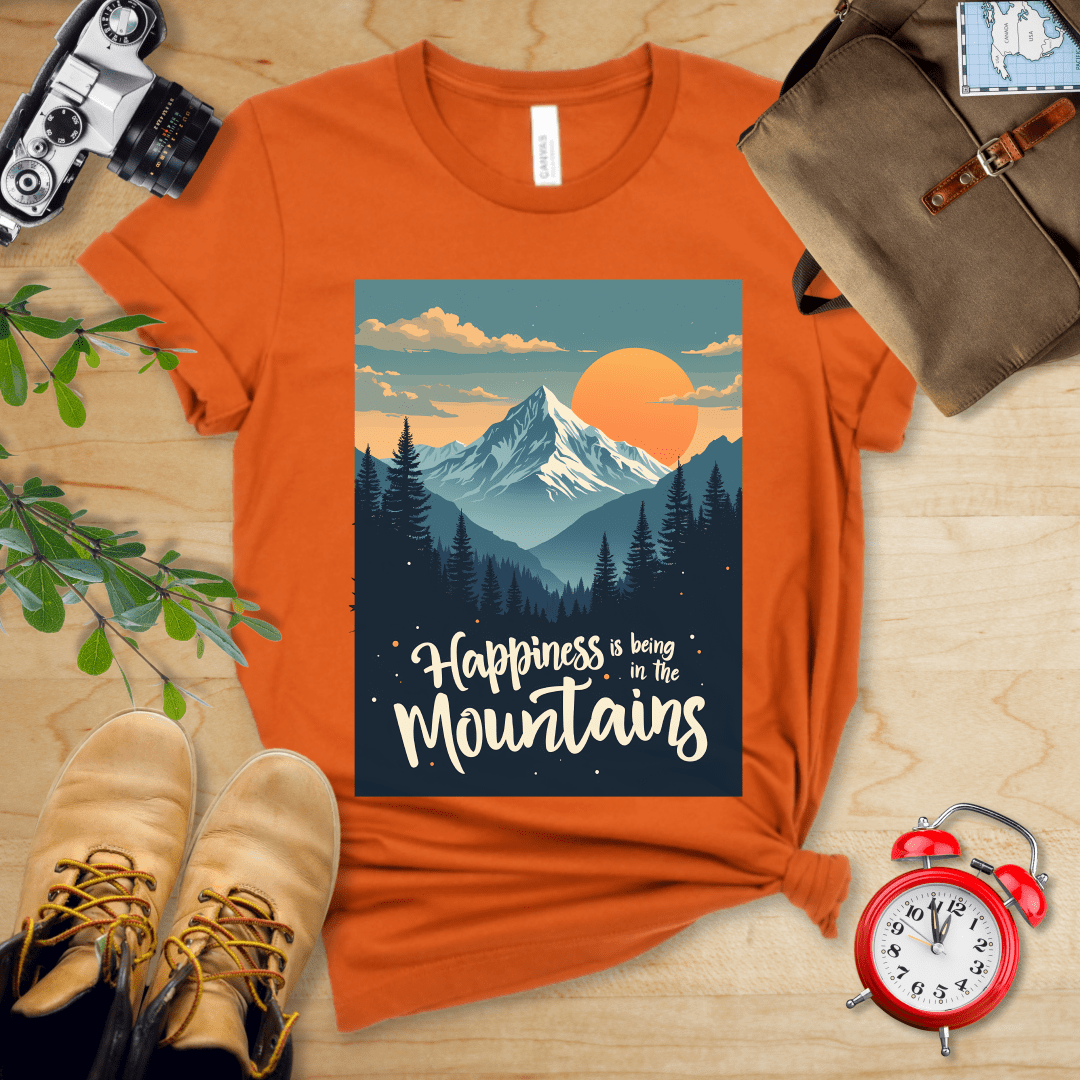 Printify T-Shirt Autumn / S Happiness in the Mountains Shirt