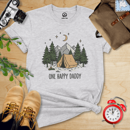 Hike Tee T-Shirt Athletic Heather / S Happy Daddy Camping Shirt