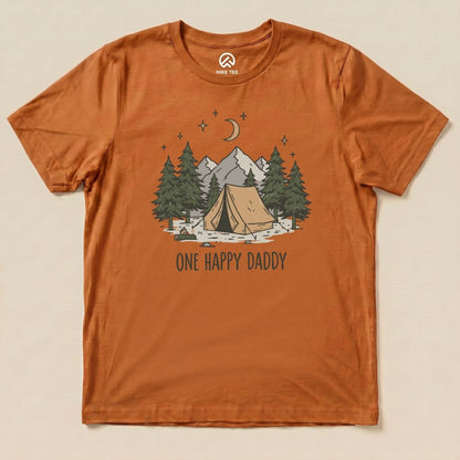 Happy Daddy Camping Shirt Hike Tee T-Shirt Autumn / S