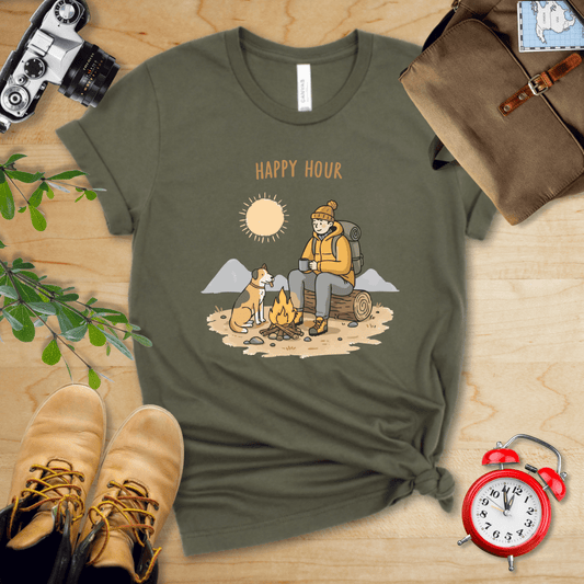 Printify T-Shirt Forest / S Happy Hour Shirt