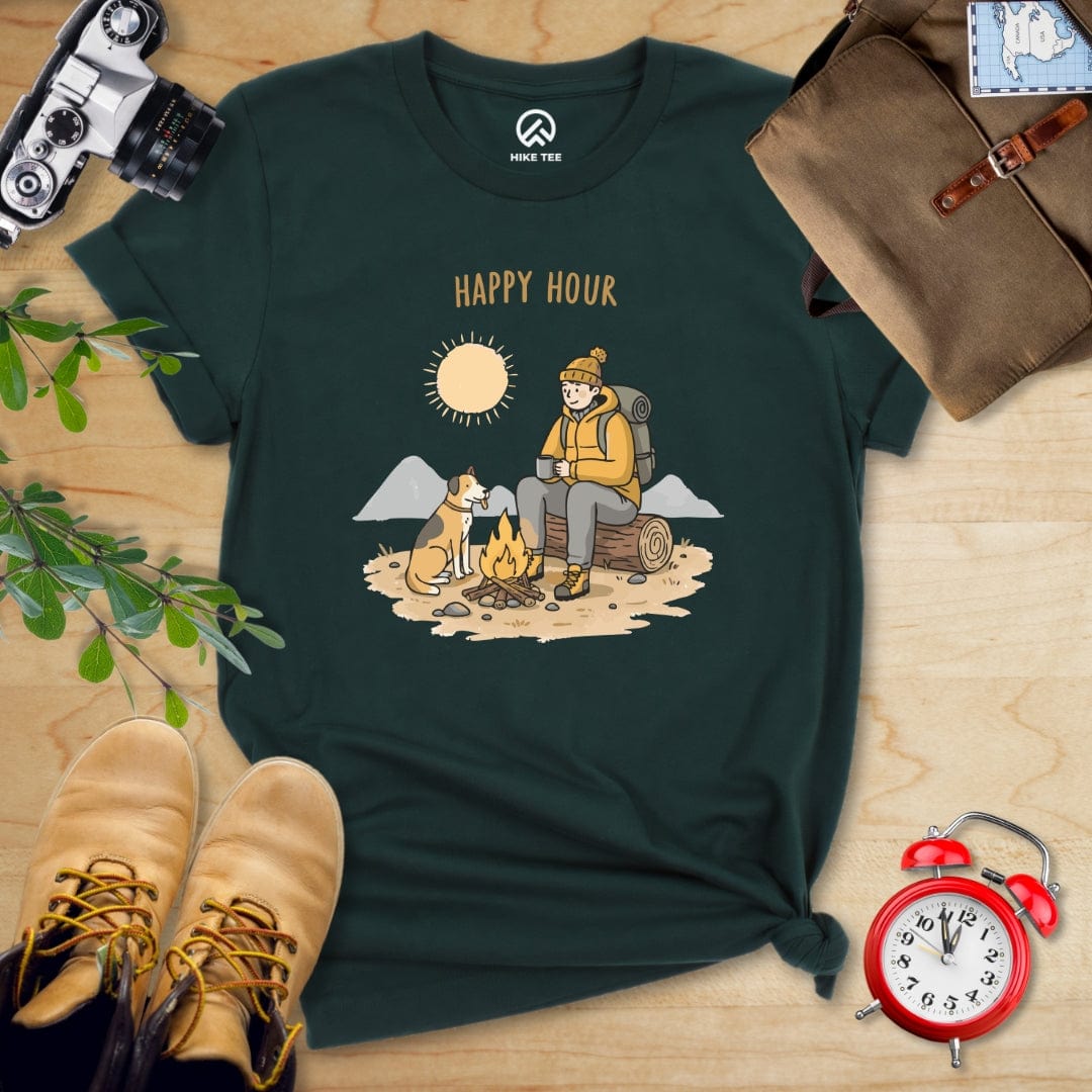 Hike Tee T-Shirt Forest / S Happy Hour Shirt