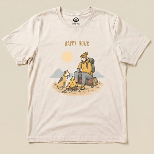 Happy Hour Shirt Hike Tee T-Shirt Natural / S