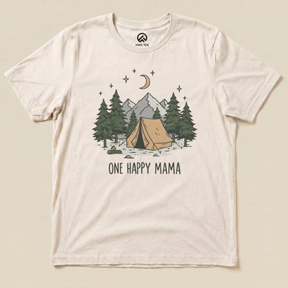 Hike Tee T-Shirt Natural / S Happy Mama Camping Shirt
