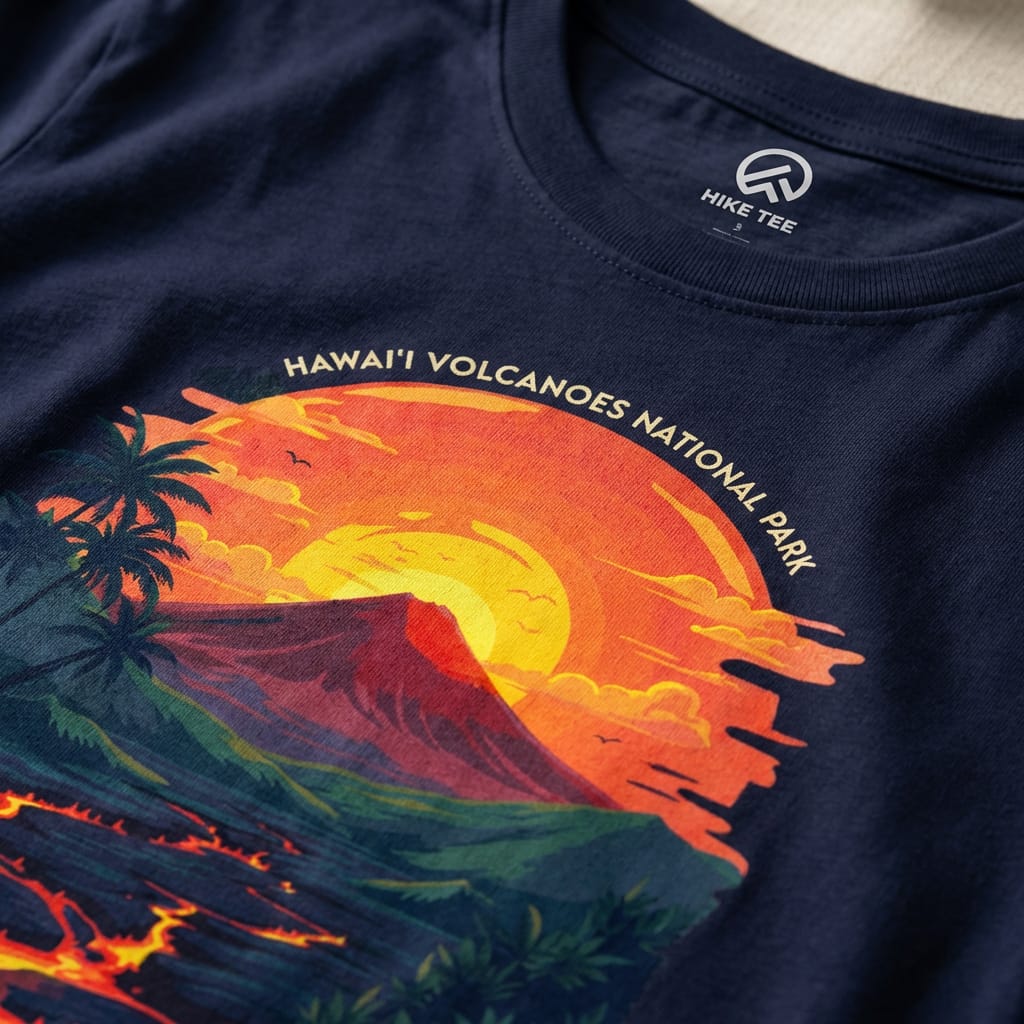 Hike Tee T-Shirt Hawai'i Volcanoes National Park Shirt