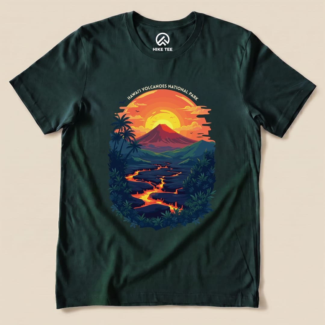 Hike Tee T-Shirt Forest / S Hawai'i Volcanoes National Park Shirt