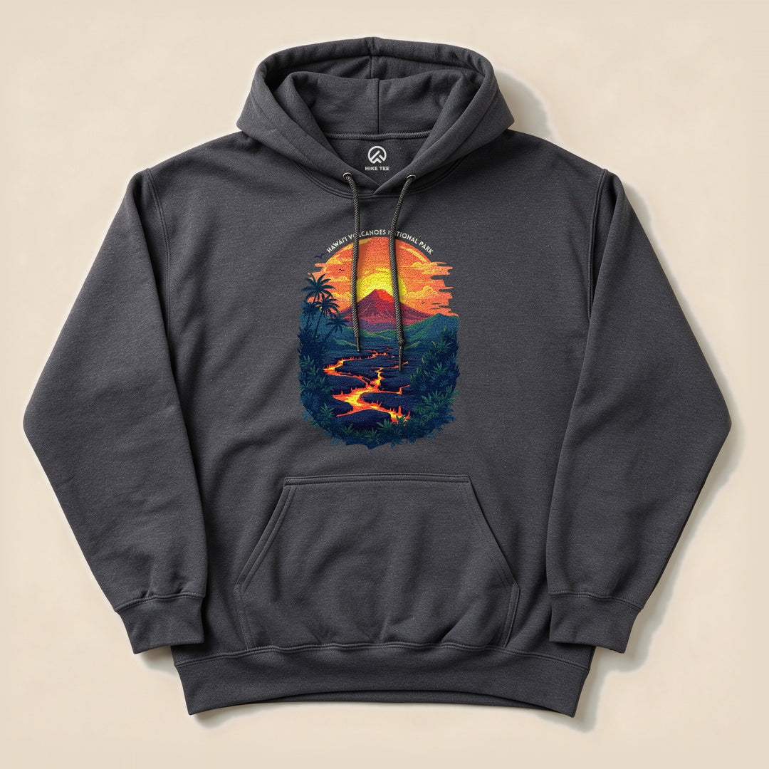 Hawai'i Volcanoes National Park Hoodie - Dark Heather