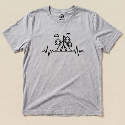 Hike Tee T-Shirt Athletic Heather / S Heart Rate Camping Shirt