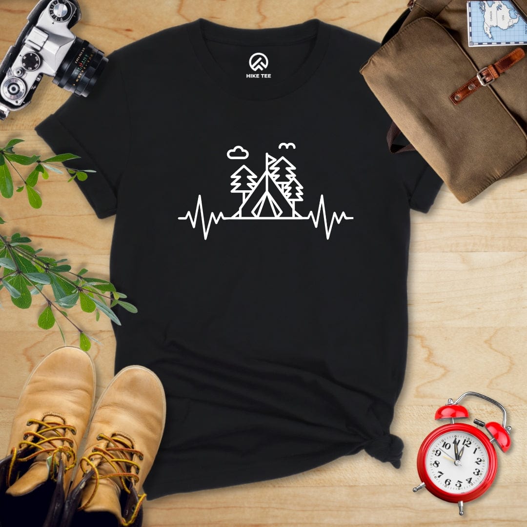 Hike Tee T-Shirt Black / S Heart Rate Camping Shirt