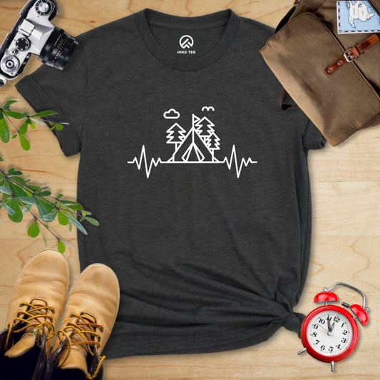 Hike Tee T-Shirt Dark Grey Heather / S Heart Rate Camping Shirt