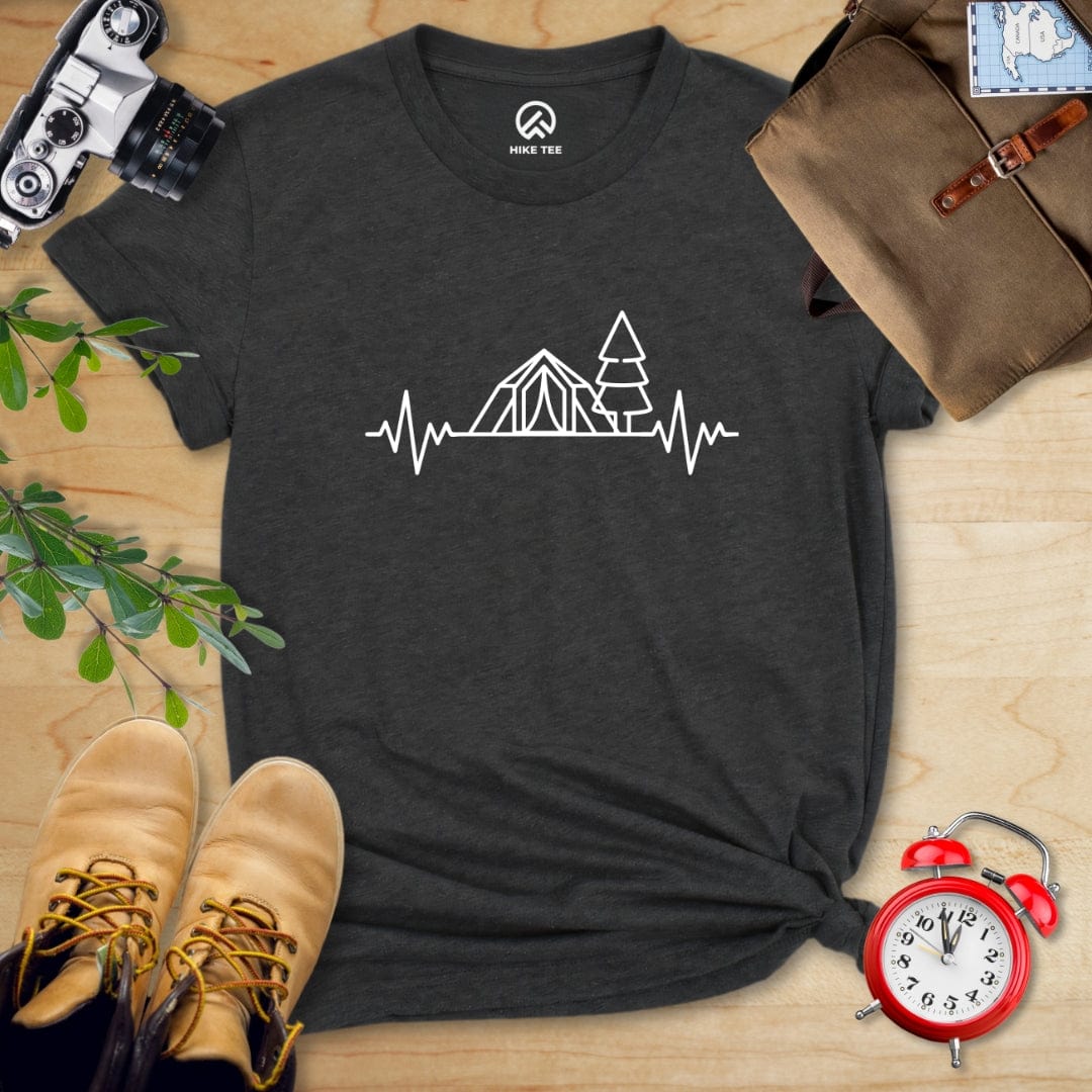 Hike Tee T-Shirt Dark Grey Heather / S Heart Rate Camping Shirt