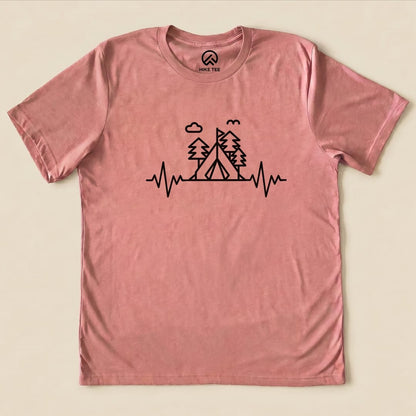 Hike Tee T-Shirt Heather Mauve / S Heart Rate Camping Shirt