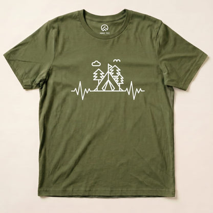 Hike Tee T-Shirt Military Green / S Heart Rate Camping Shirt