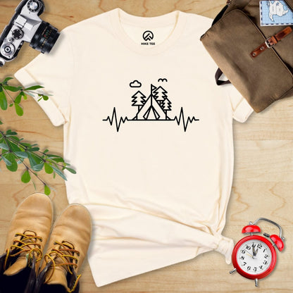 Hike Tee T-Shirt Natural / S Heart Rate Camping Shirt