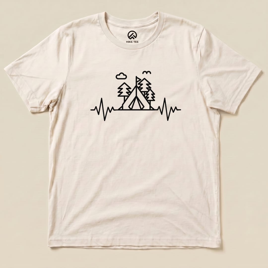 Hike Tee T-Shirt Natural / S Heart Rate Camping Shirt