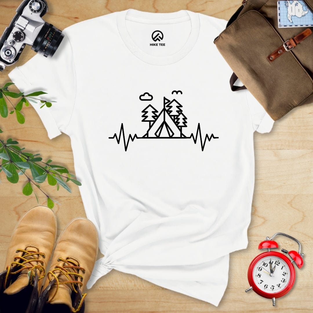 Hike Tee T-Shirt White / S Heart Rate Camping Shirt