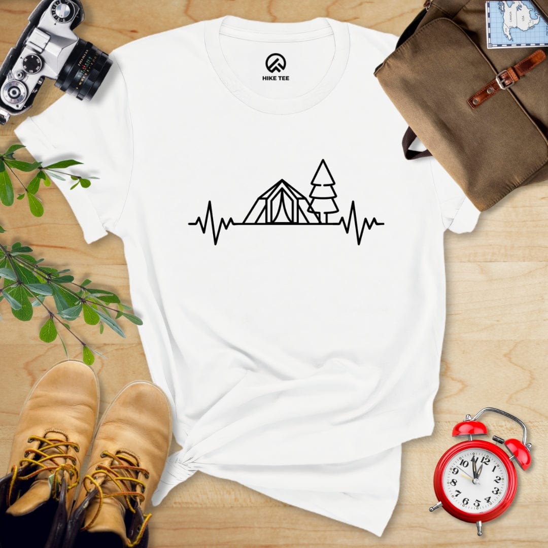 Hike Tee T-Shirt White / S Heart Rate Camping Shirt
