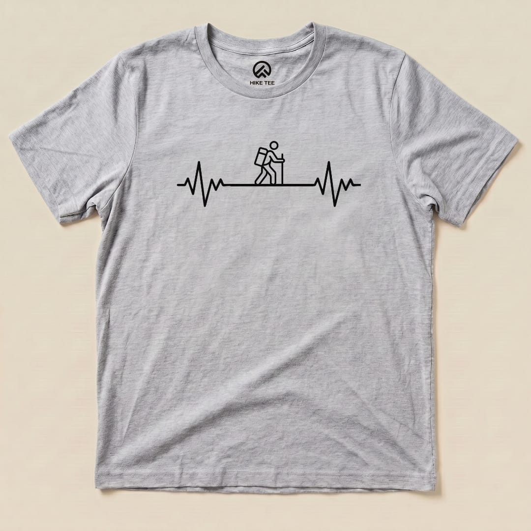 Hike Tee T-Shirt Athletic Heather / S Heart Rate Hiking Shirt