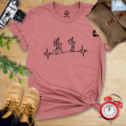 Hike Tee T-Shirt Heather Mauve / S Heart Rate Hiking Shirt
