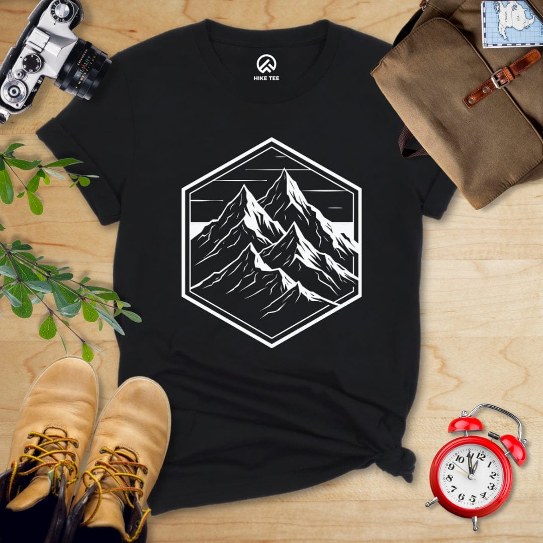Hike Tee T-Shirt Black / S Hexagon Mountain Shirt
