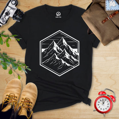 Hike Tee T-Shirt Black / S Hexagon Mountain Shirt
