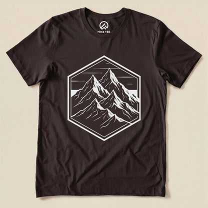 Hexagon Mountain Shirt Hike Tee T-Shirt Brown / S
