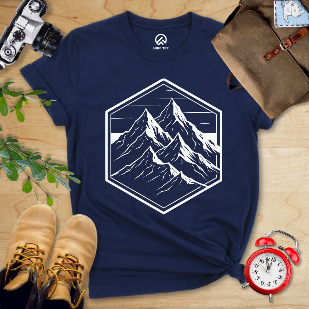 Hike Tee T-Shirt Navy / S Hexagon Mountain Shirt