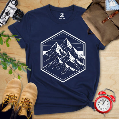 Hike Tee T-Shirt Navy / S Hexagon Mountain Shirt