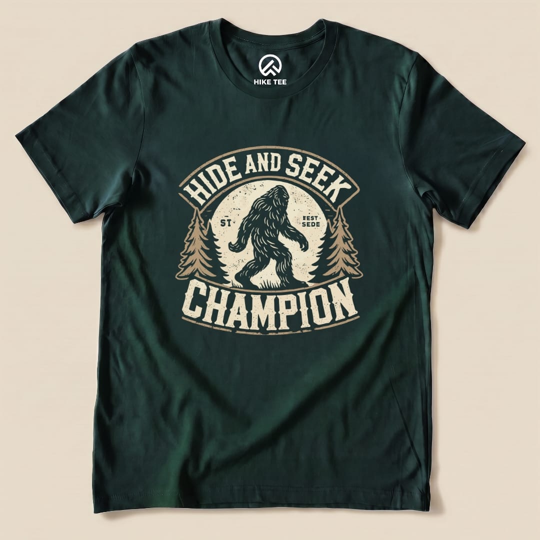 Hide and Seek Champion Big Foot Shirt Hike Tee T-Shirt Forest / S