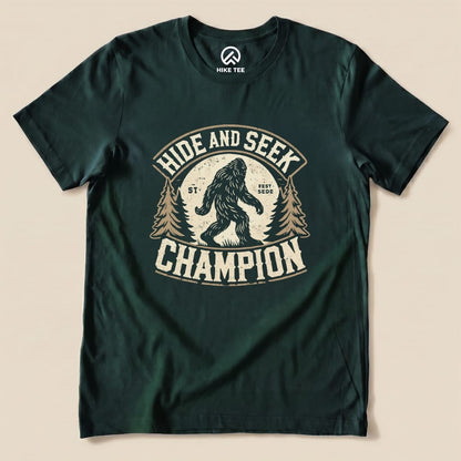 Hide and Seek Champion Big Foot Shirt Hike Tee T-Shirt Forest / S