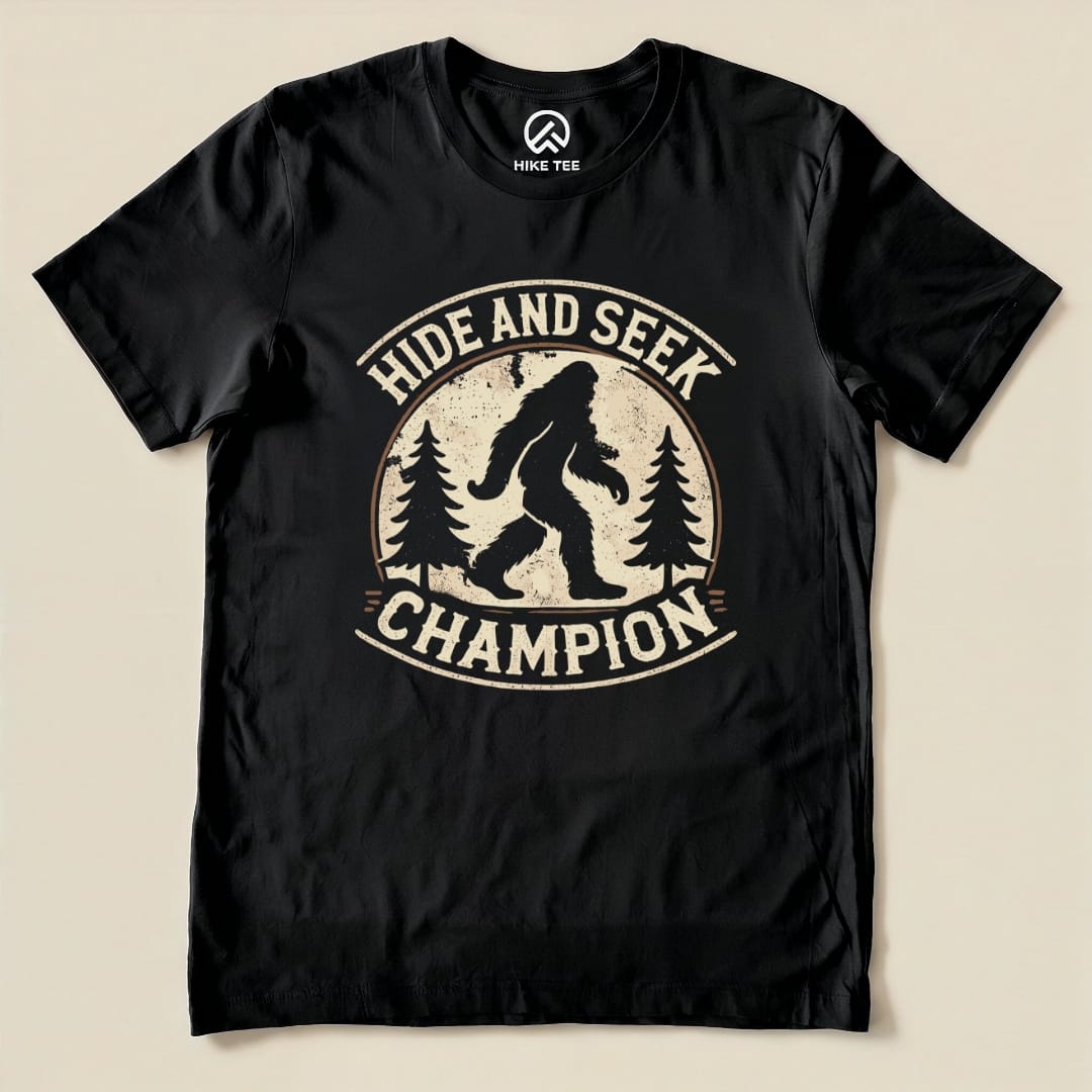 Hike Tee T-Shirt Black / S Hide and Seek Champion Shirt