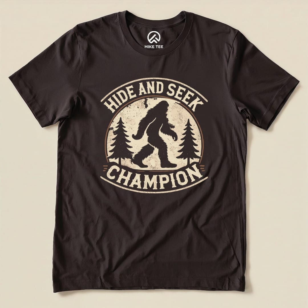 Hike Tee T-Shirt Brown / S Hide and Seek Champion Shirt