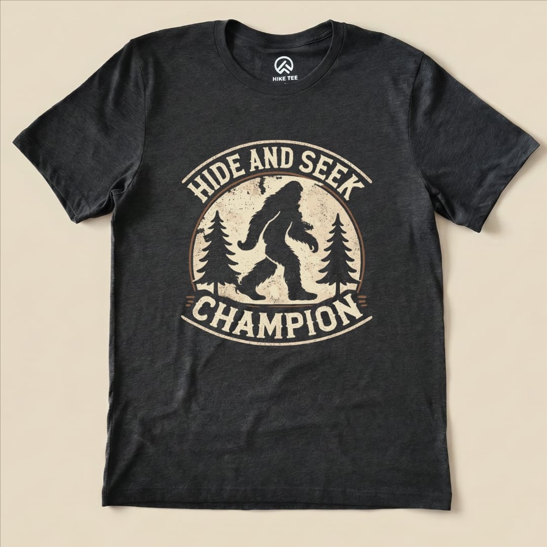 Hike Tee T-Shirt Dark Grey Heather / S Hide and Seek Champion Shirt