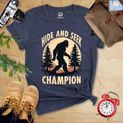 Hike Tee T-Shirt Heather Navy / S Hide And Seek Shirt