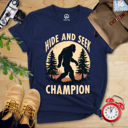 Hike Tee T-Shirt Navy / S Hide And Seek Shirt