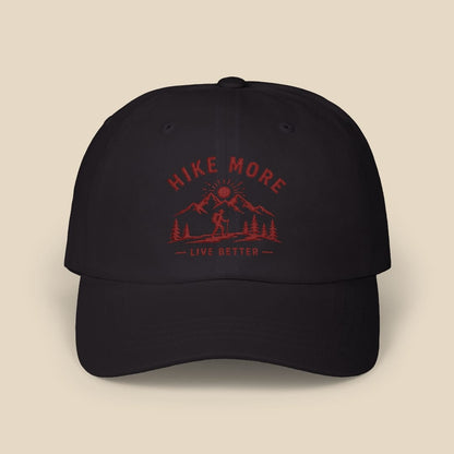 Hike More Cap Hike Tee Hats Black