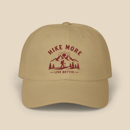 Hike More Cap Hike Tee Hats Khaki