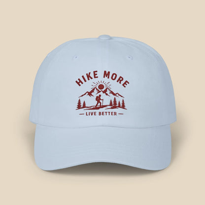 Hike More Cap Hike Tee Hats Light Blue