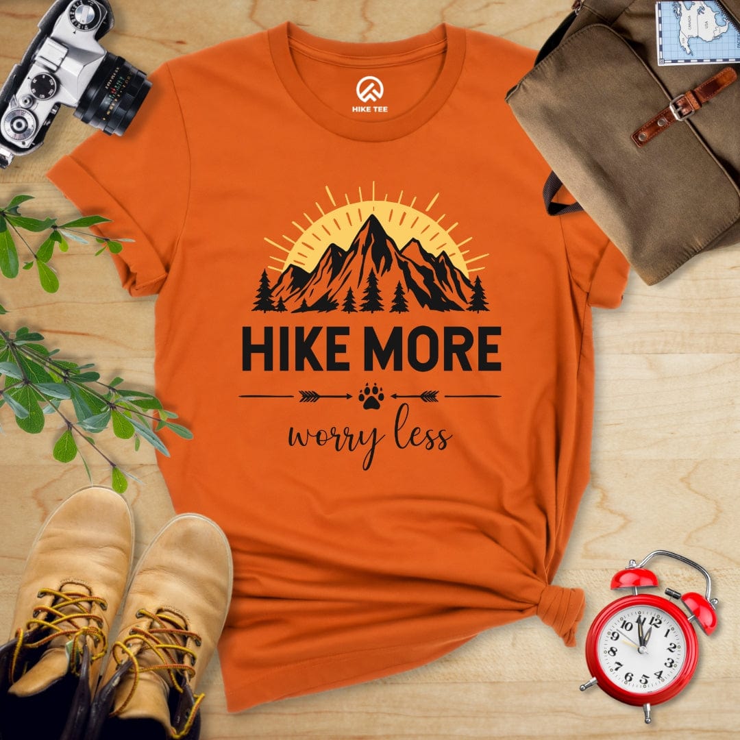 Hike Tee T-Shirt Autumn / S Hike More Worry Less Shirt