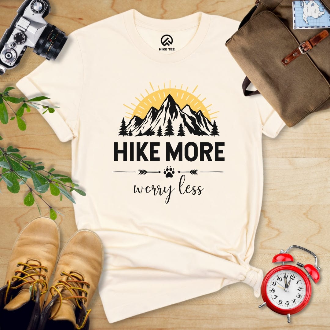 Hike Tee T-Shirt Natural / S Hike More Worry Less Shirt