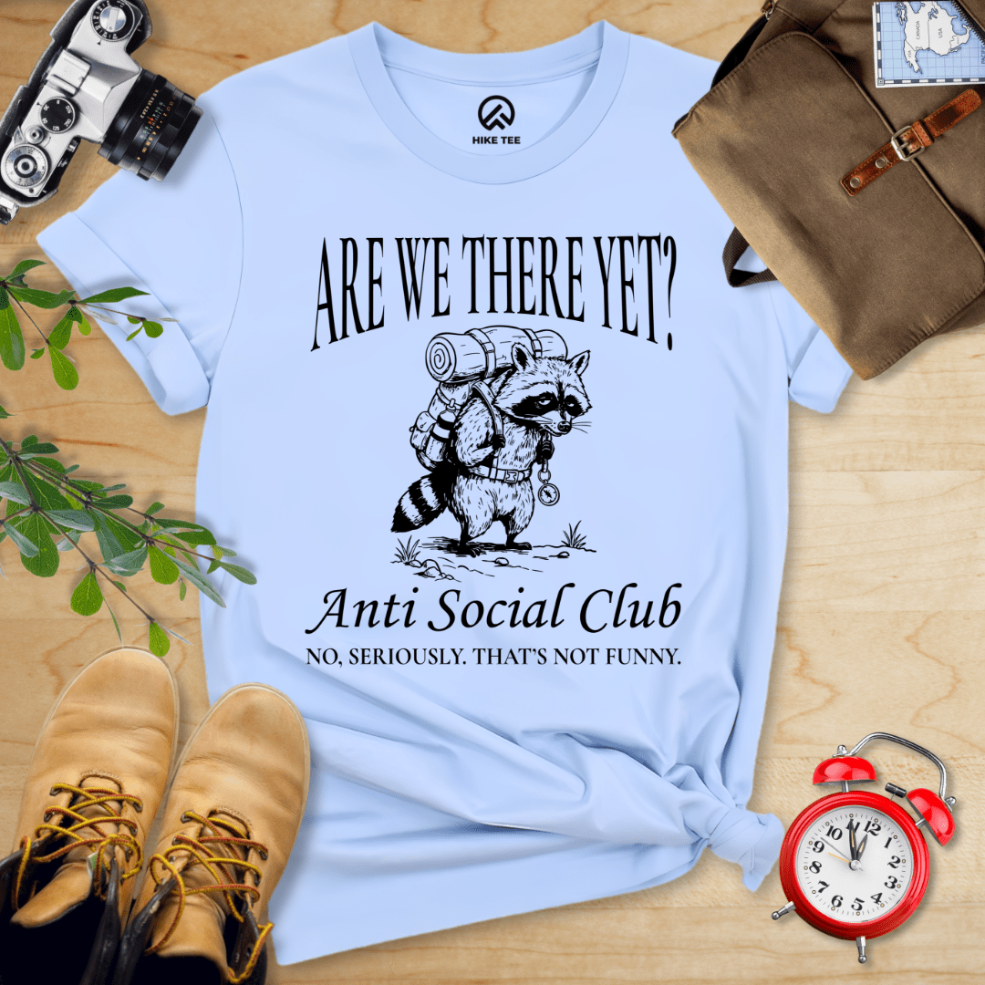 Hike Tee T-Shirt Baby Blue / S Hiking Anti Social Club  Shirt