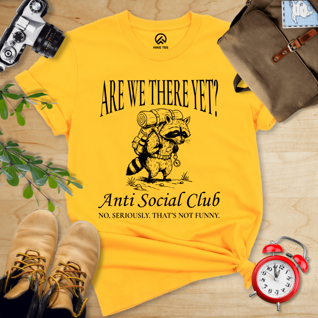 Hike Tee T-Shirt Gold / S Hiking Anti Social Club  Shirt