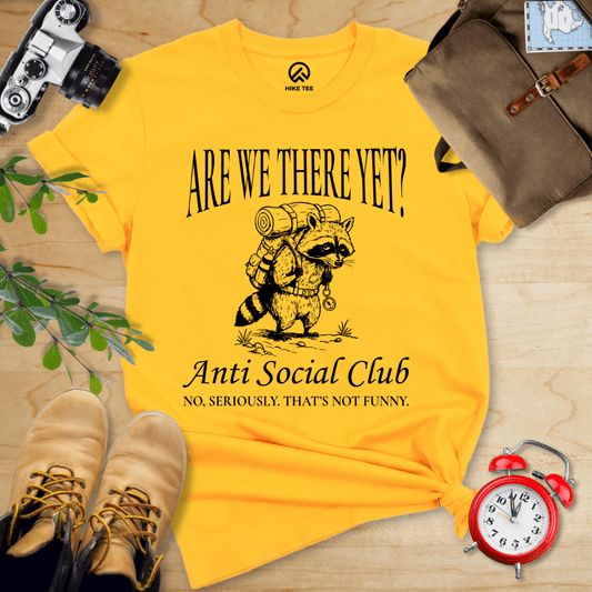 Hike Tee T-Shirt Gold / S Hiking Anti Social Club  Shirt