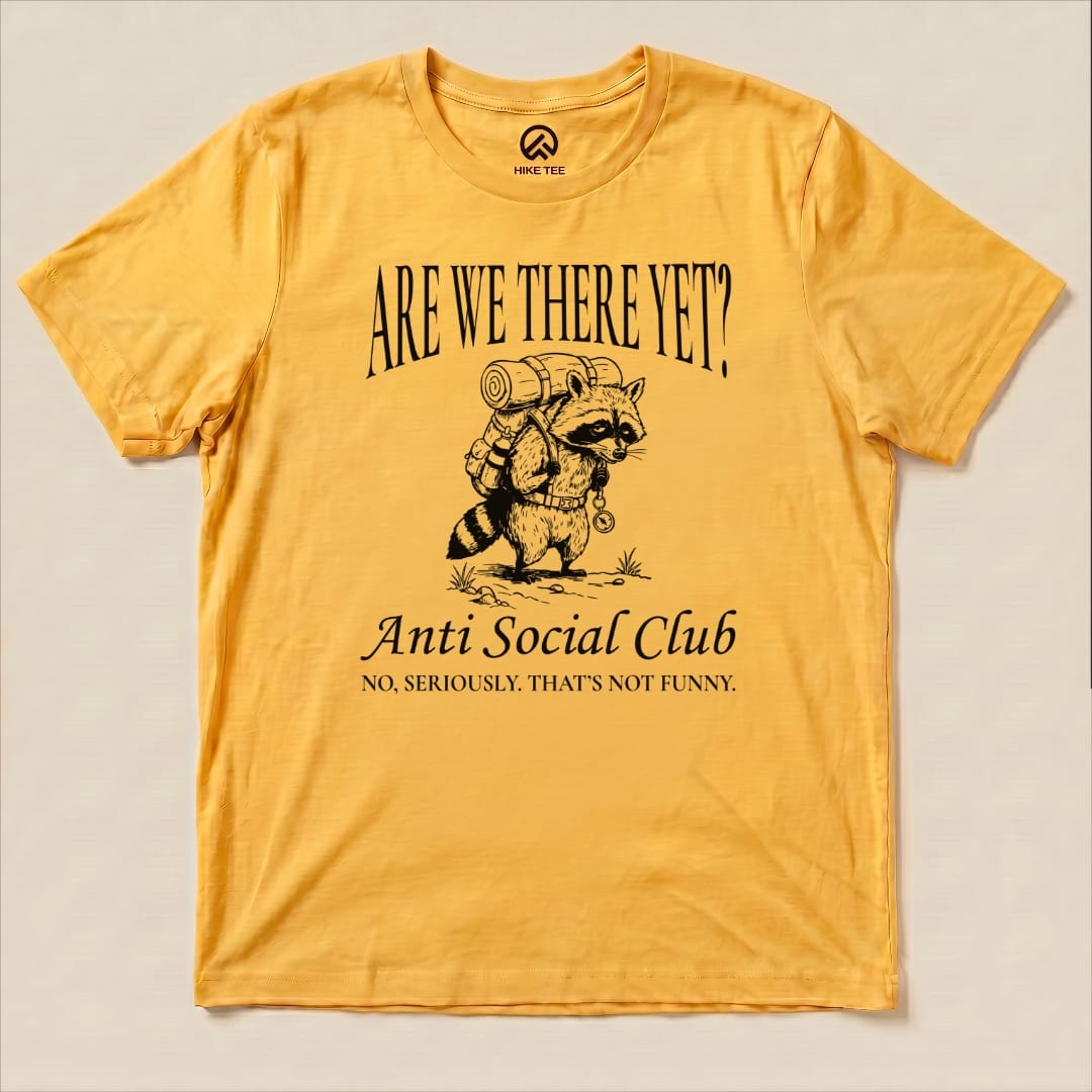 Hiking Anti Social Club  Shirt Hike Tee T-Shirt Gold / S