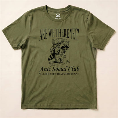 Hiking Anti Social Club  Shirt Hike Tee T-Shirt Military Green / S