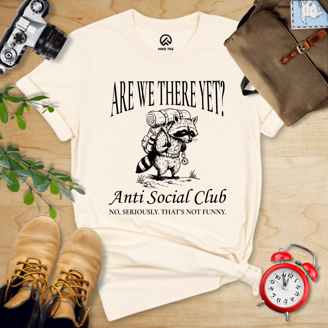 Hike Tee T-Shirt Natural / S Hiking Anti Social Club  Shirt